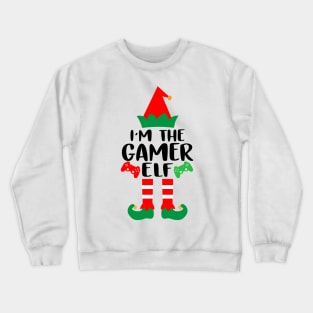 The Gamer Elf Family Matching Group Christmas Video Game Funny Gift Crewneck Sweatshirt